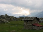 L'alpe che ospita il Rifugio Cristina