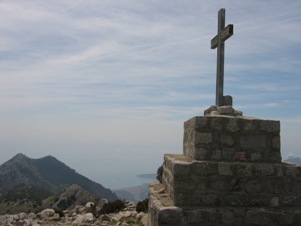 La vista verso la Costa Azzurra dalla cima del Grammondo