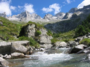 La Val Porcellizzo vista dal torrente