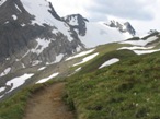 Un tratto del sentiero che porta al rifugio Claudio e Bruno